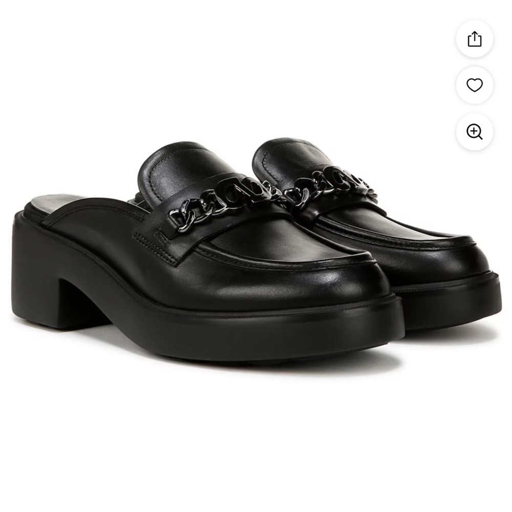 Hayden Black Chain Detail Mules